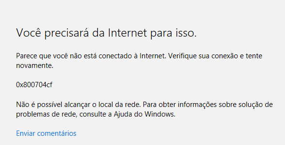 9 Maneiras para corrigir o erro 0x800704cf