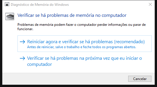 corrigir código de erro 0xc0000005