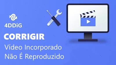 vídeo incorporado não é reproduzido