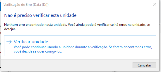 proceda com a verificação