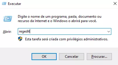 Caixa de Diálogo do Windows para corrigir o erro 0x80010135