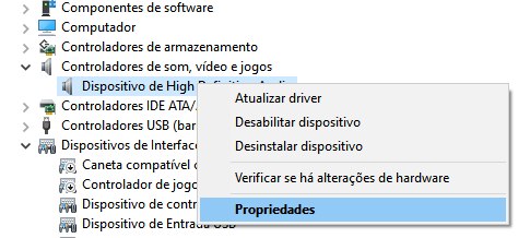 Reverter os Drivers de Áudio