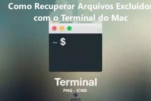 como recuperar arquivos excluídos com o Terminal do Mac