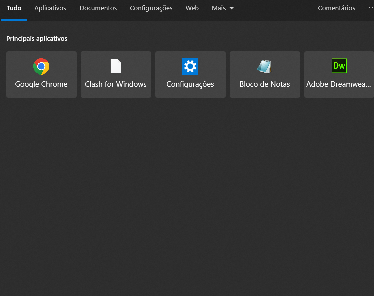 abrir a Pesquisa do Cortana.