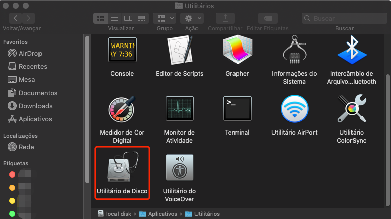 lance o Monitor de Atividades