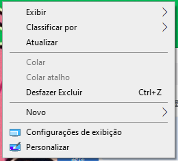 pressione o botão ctrl+z