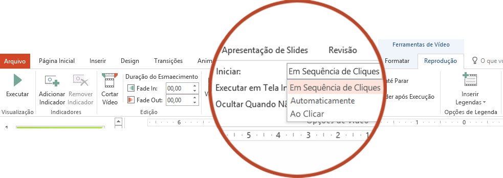 Altere as Configurações de Playback