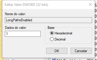 erro 0x80010135 caminho muito longo