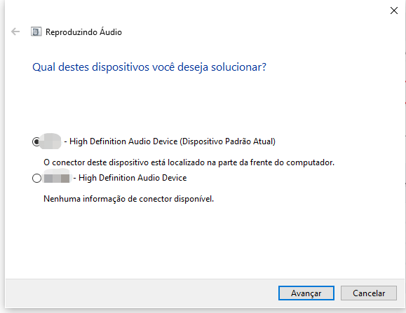solucao de problemas reproduzindo audio 2