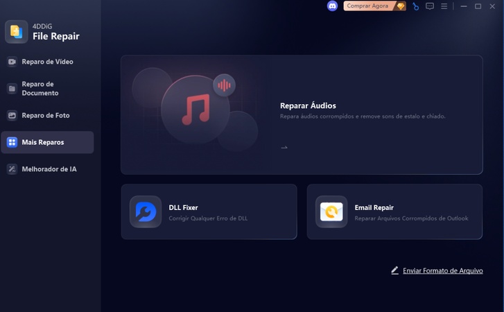 melhorar qualidade de audio