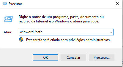 recuperar arquivo word corrompido no modo de segurança