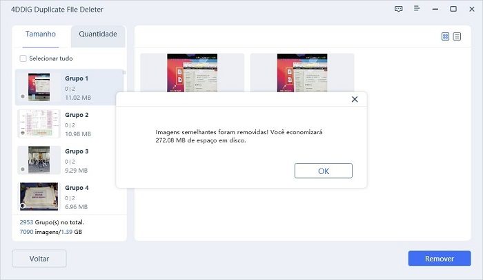 choose and delete similar image