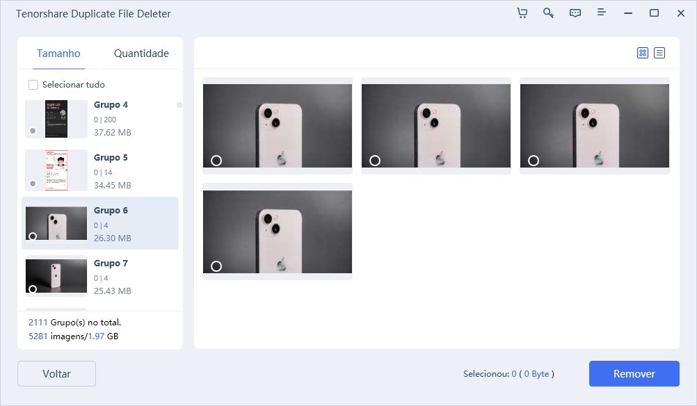 choose and delete similar image