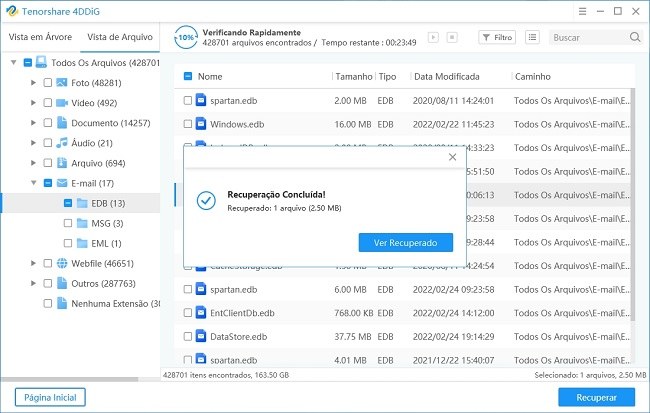recuperar email apagado