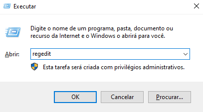 consertar valor inválido para registro windows 10