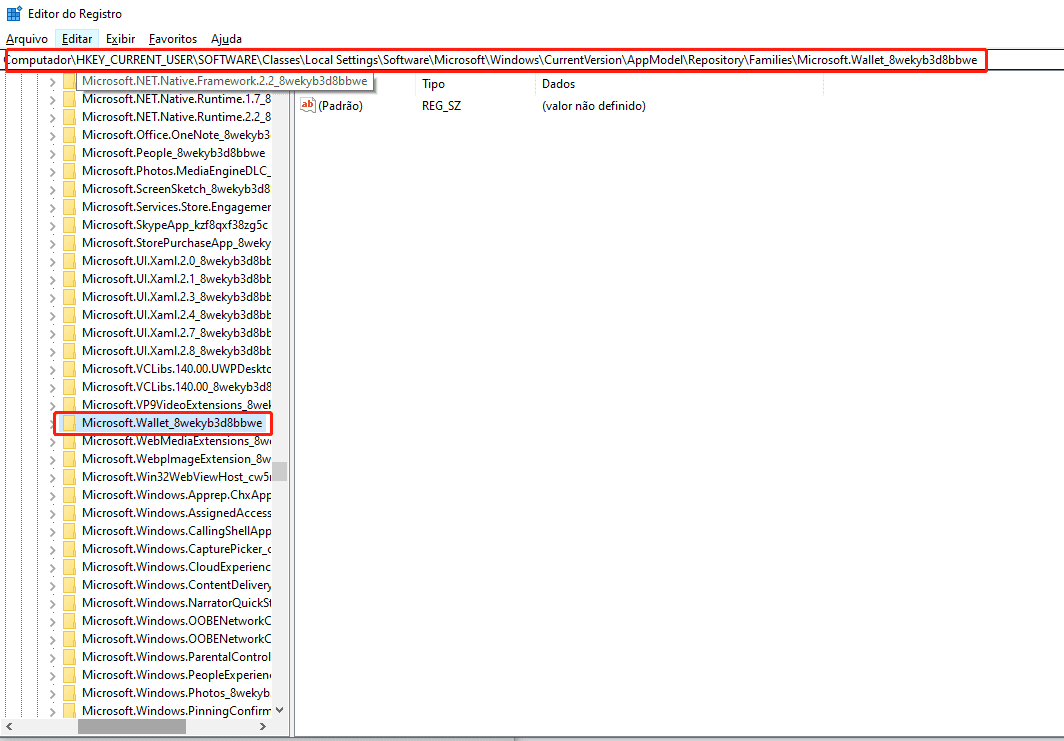 consertar valor inválido para registro windows 10