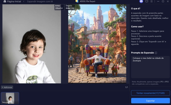 Menino está no Zootopia