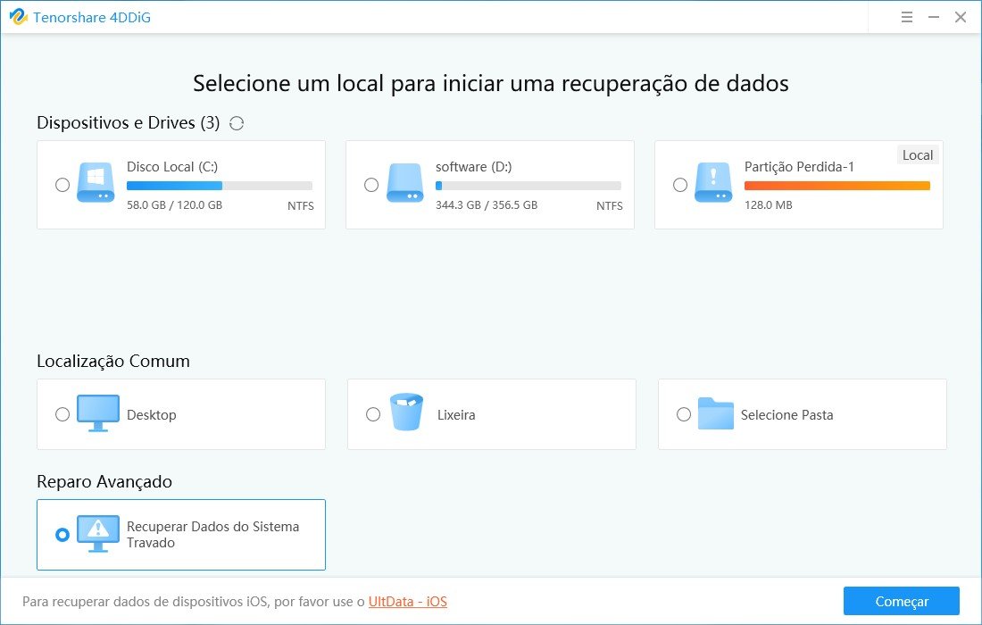 página inicial