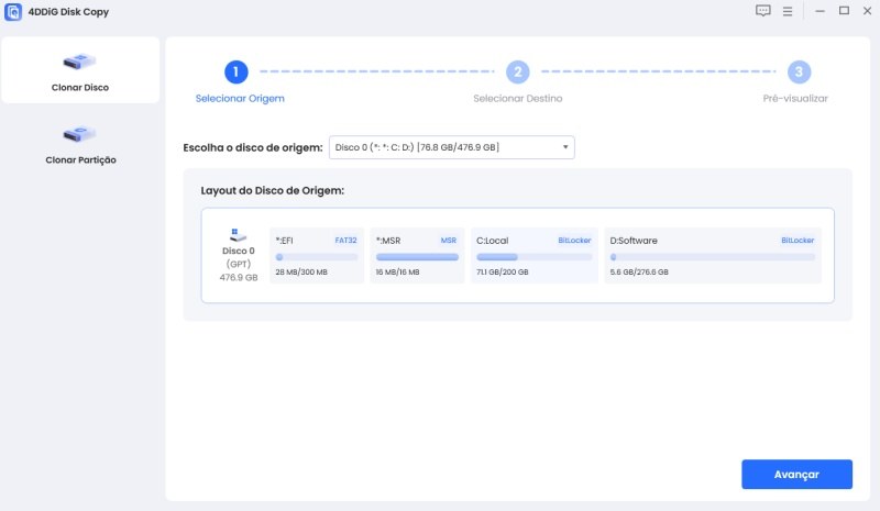 guia do disk copy passo 1