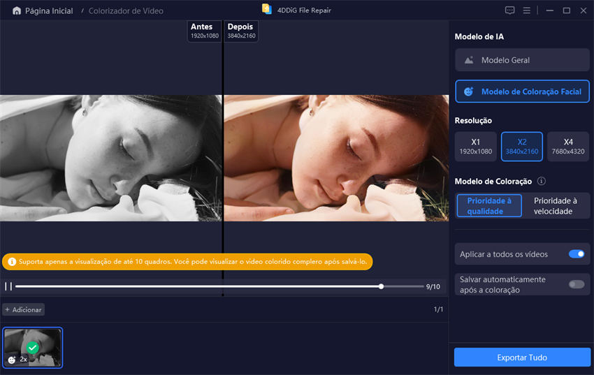 pré-visualizar vídeos coloridos