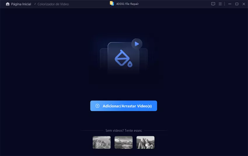 Adicionar Vídeo(s) para Colorir