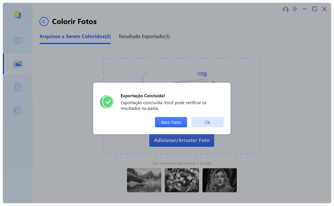 Exportar e Abrir Foto(s) Colorida(s)
