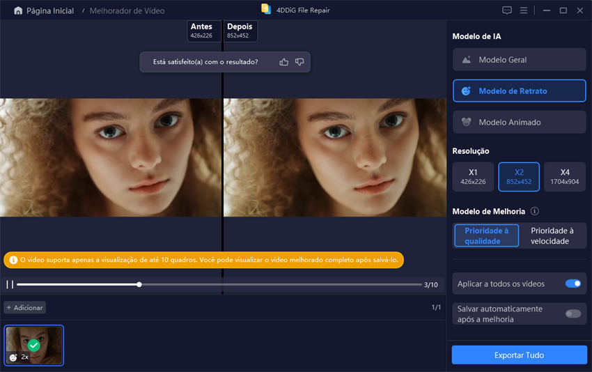preview and save enhanced videos