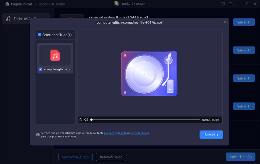 visualizar arquivos wav reparados