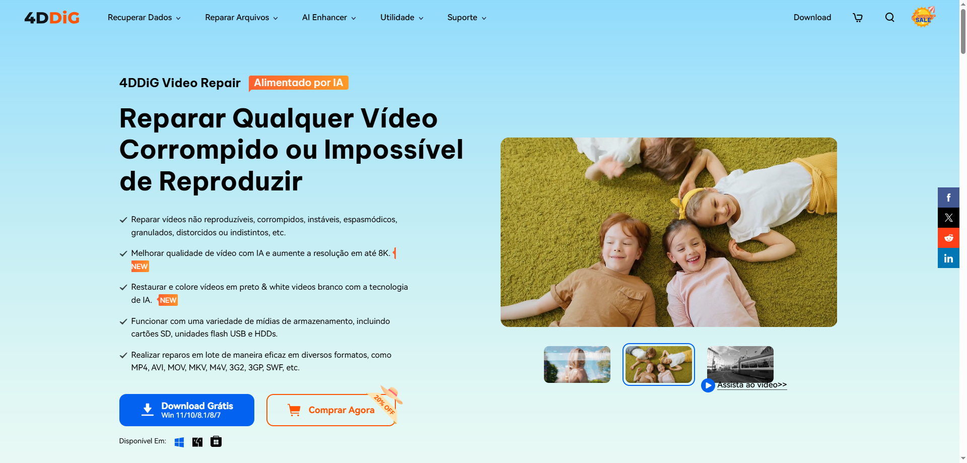 repair any corrupted or unplayable video