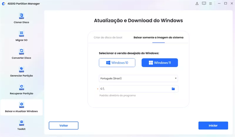 baixar arquivo iso do windows