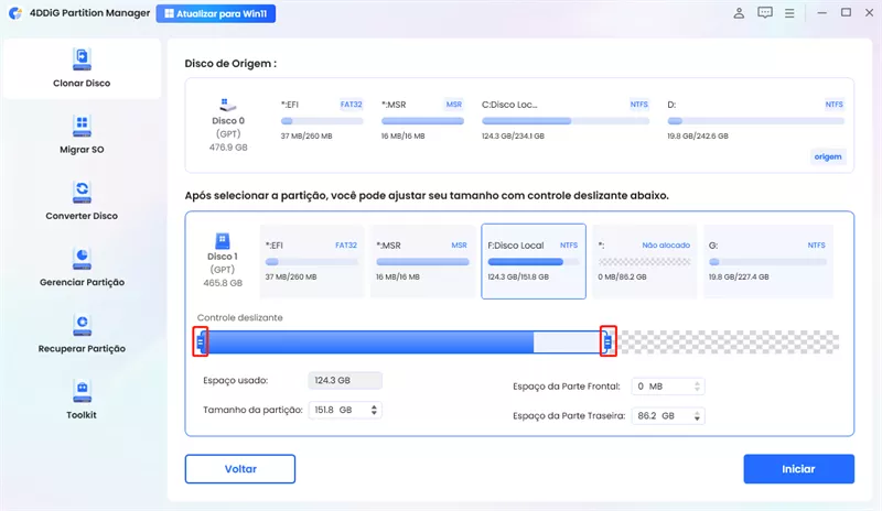 preview cloned disk 4ddig
