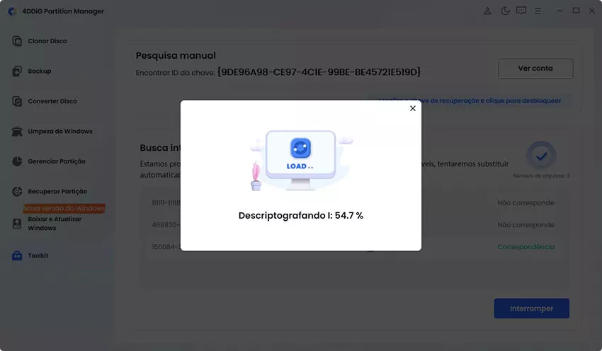 descriptografar o BitLocker