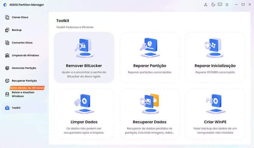 remover o BitLocker Toolkit