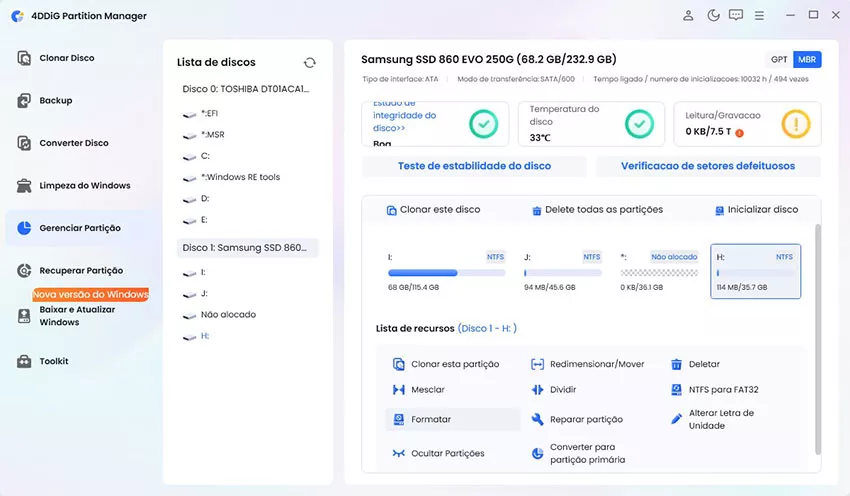 selecione a opção Formato