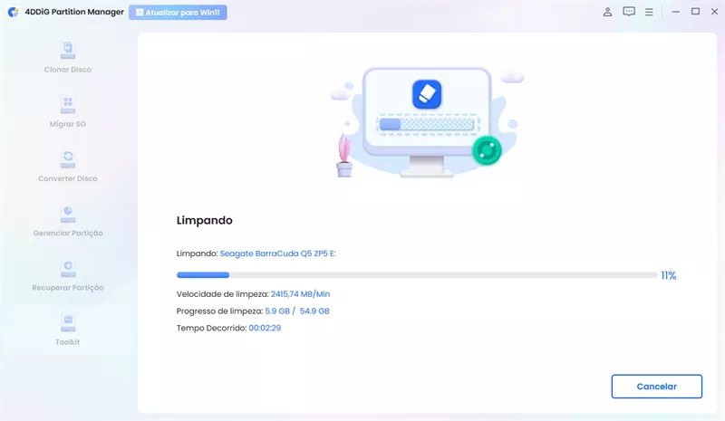 limpando hd