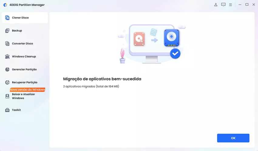 migrar programas com sucesso
