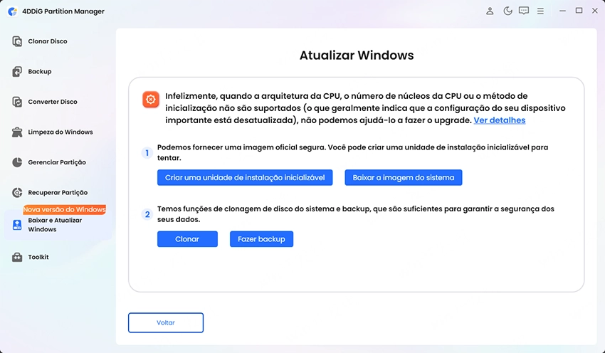 fazer uma instalação inicializável