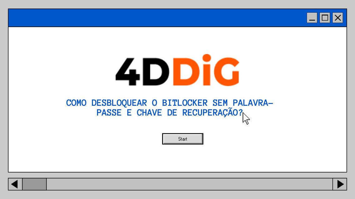 Como desbloquear o BitLocker sem senha e chave de recuperação