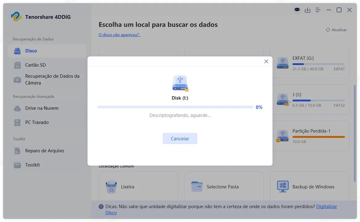 visualização por tipo