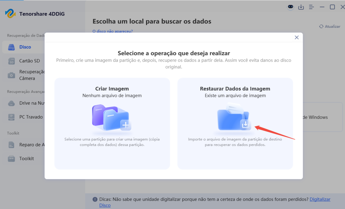 recover data from image