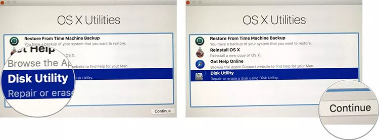 utilitário macos disco