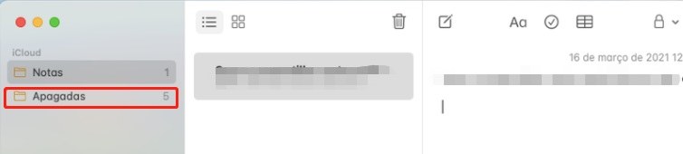recuperar notas apagadas recentemente por icloud