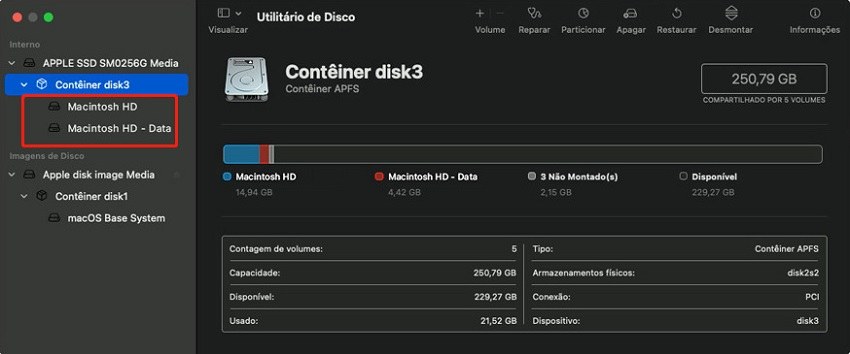 utilitário de disco