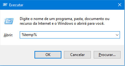 apagar os arquivos temporarios