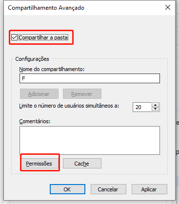 alterar permissões de pen drive