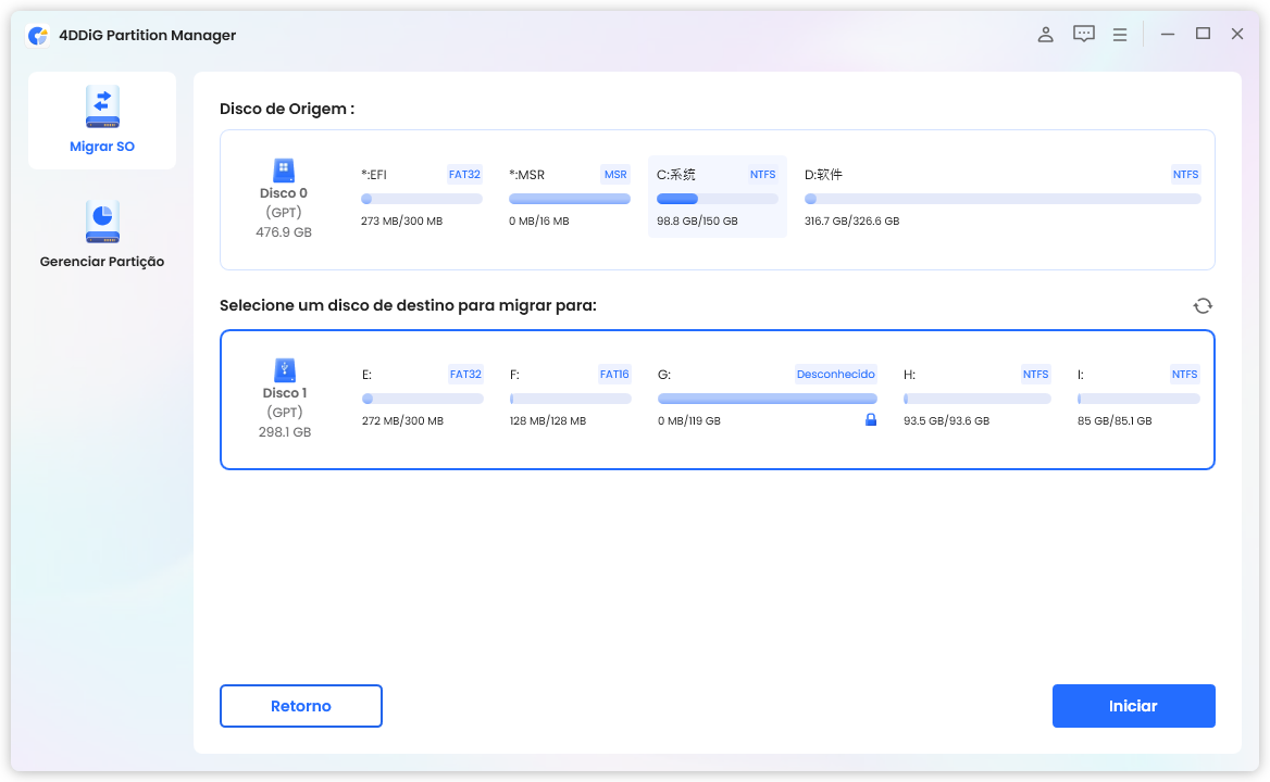 guia do 4ddig partition manager