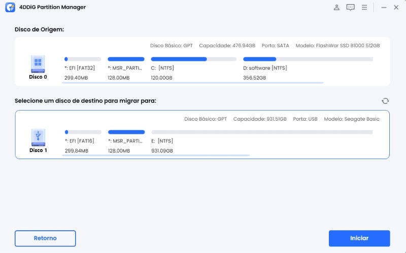 Transferir partição WINDRIVER para o disco rígido do sistema operacional