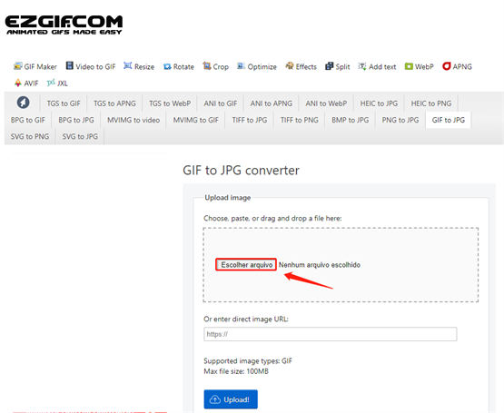 Repare GIFs convertendo o arquivo para outro formato de arquivo