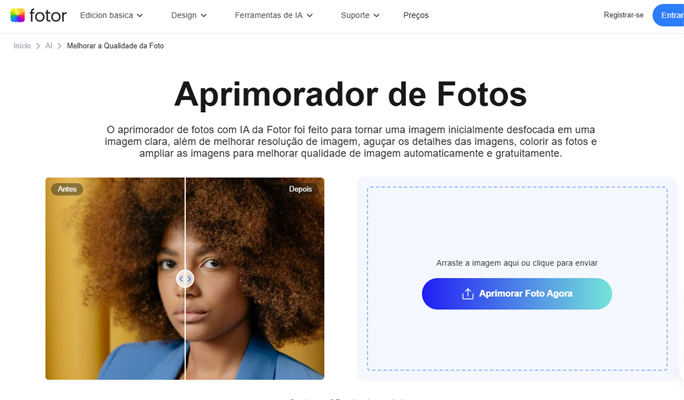 fotor melhorador de resolução de imagem