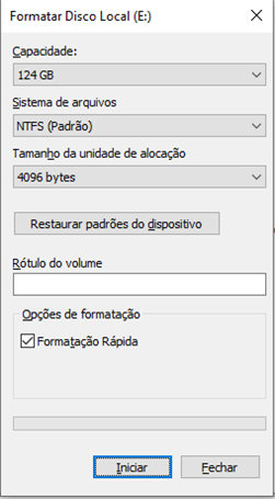 explorador de arquivos